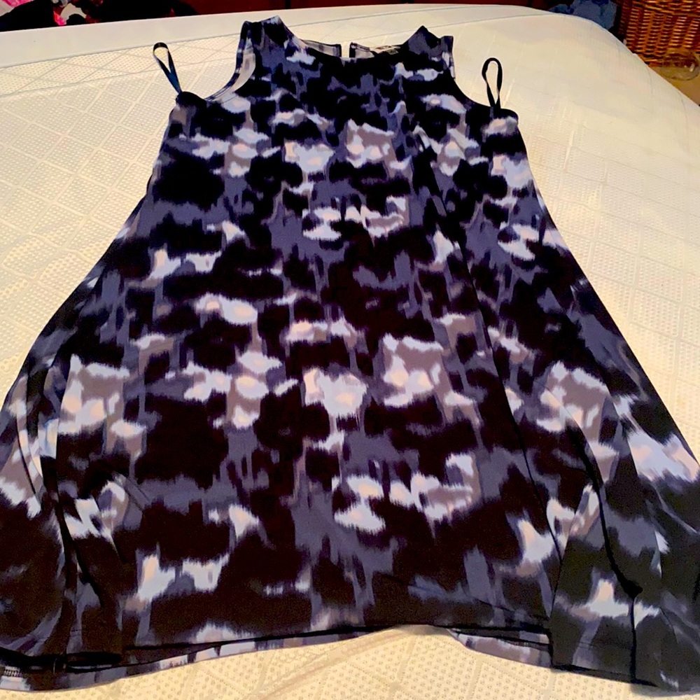 Anne Klein blue tie dye dress